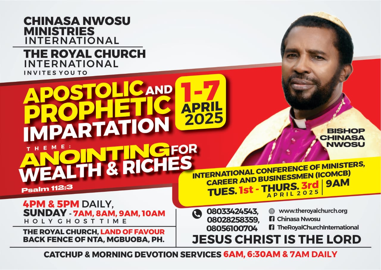 Apostolic and Prophetic Impartation Theme Anointing for wealth and riches
